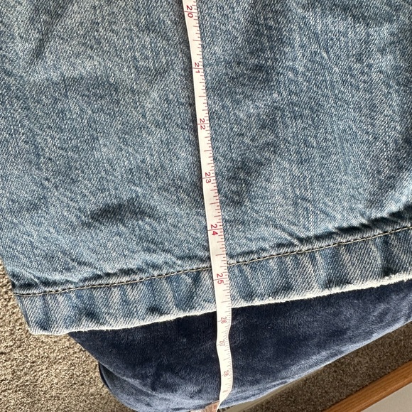 Vintage Route 66 Longline Jean Short-Jorts - Picture 4 of 5